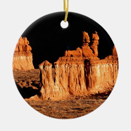Rocks Goblin Valley Utah Keramisch Ornament (Voorkant)