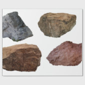 Rocks graniet kalksteen cadeaupapier (Vlak)