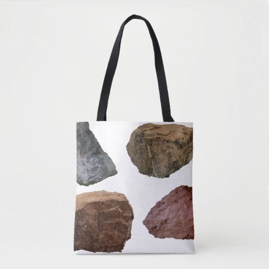 Rocks graniet kalksteen tote bag (Voorkant)