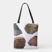 Rocks graniet kalksteen tote bag (Achterkant)