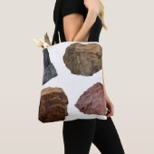 Rocks graniet kalksteen tote bag (Dichtbij)