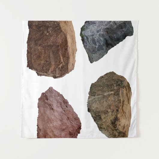 Rocks graniet kalksteen wandkleed (Voorkant (horizontaal))