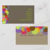 Rocks. heldere en prachtige kleuren/DIY achtergron Visitekaartje (Voorkant / Achterkant)