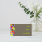 Rocks. heldere en prachtige kleuren/DIY achtergron Visitekaartje (Staand voorkant)