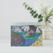 Rocks in Belle-Ile Claude Monet Briefkaart (Staand voorkant)