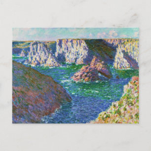 Rocks in Belle-Ile Claude Monet Briefkaart