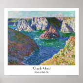 Rocks in Belle-Ile Claude Monet Poster (Voorkant)