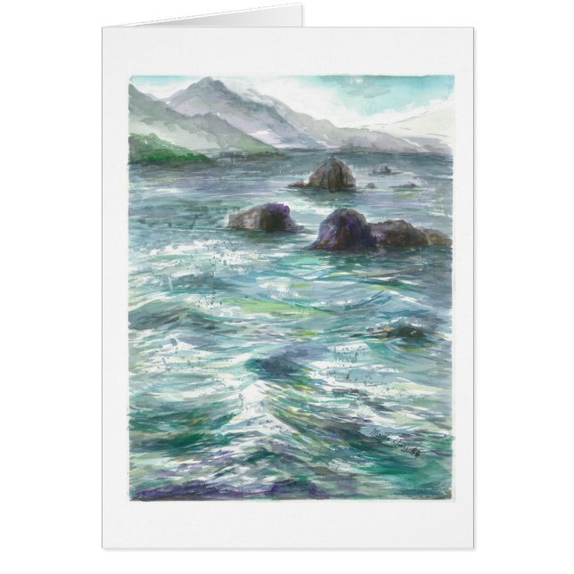 Rocks in Oregon oceaan (Voorkant)