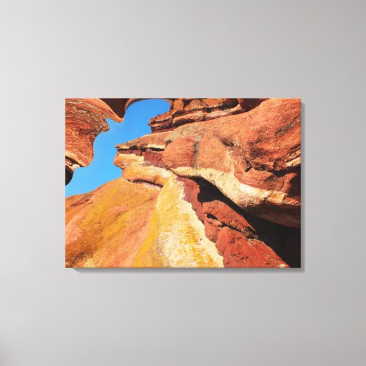 Rocks in ruimtekunst canvas afdruk (Voorkant)