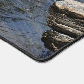 Rocks in Stream Natuur gepersonaliseerd Bureaumat (Hoek)