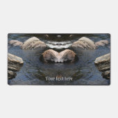 Rocks in Stream Natuur gepersonaliseerd Bureaumat (Voorkant)
