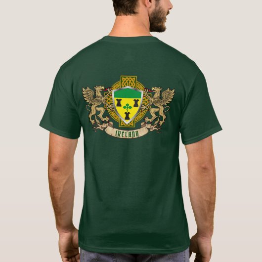 Rocks Irish Shield & Griffins Personalized T-shirt (Achterkant)
