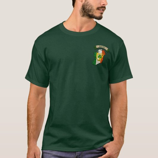 Rocks Irish Shield & Griffins Personalized T-shirt (Voorkant)