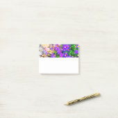 Rocks met bloemen Waterverf Fotonotities Post-it® Notes (Op bureau)