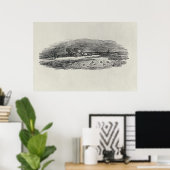Rocks met kustvaart, poster (Thuiskantoor)