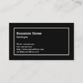 Rocks met naam en monogram visitekaartje (Achterkant)