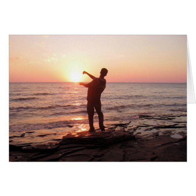 Rocks naar het zonsondergang overslaan (Voorkant Horizontaal)