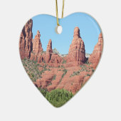 Rocks near Sedona, Arizona, Verenigde Staten 2 Keramisch Ornament (Links)