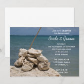 Rocks on Beach Engagement Party Kaart (Voorkant / Achterkant)