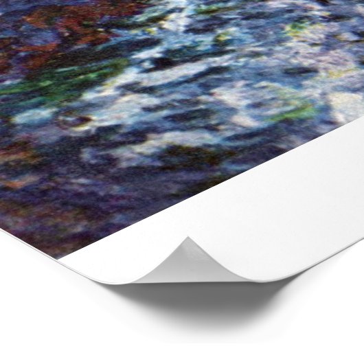 Rocks on Belle-Ile door Claude Monet Poster (Hoek)