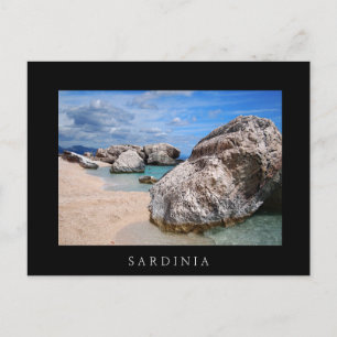 Rocks op het strand van Cala Mariolu op Sardinië,  Briefkaart