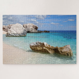 Rocks op het strand van Cala Mariolu op Sardinië Legpuzzel