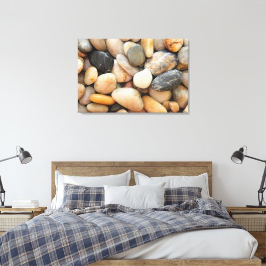 Rocks, Pebbles en Stenen Canvas Afdruk (Insitu (Slaapkamer))