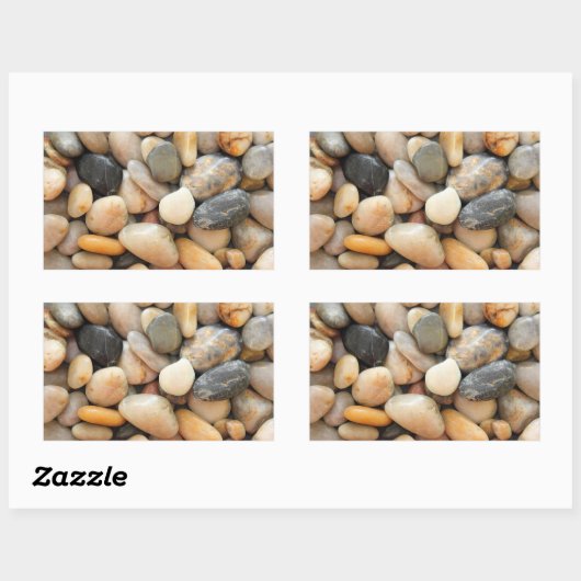Rocks, Pebbles en Stenen Rechthoekige Sticker (Vel)
