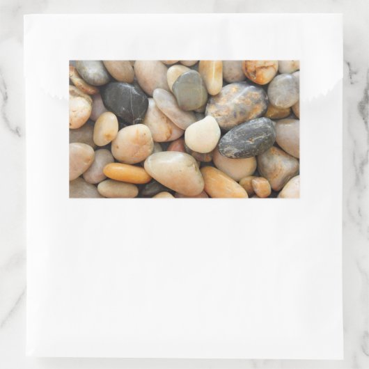 Rocks, Pebbles en Stenen Rechthoekige Sticker (Tas)
