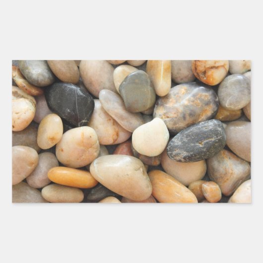 Rocks, Pebbles en Stenen Rechthoekige Sticker (Voorkant)