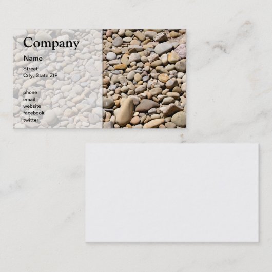 Rocks Pebbles Visitekaartje (Voorkant / Achterkant)