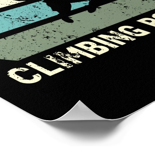 Rocks Retro Rock klimmen  Poster (Hoek)