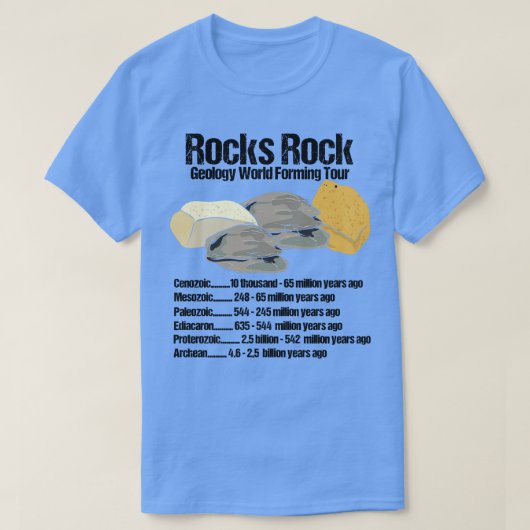 Rocks Rock Rockhounding T-shirt (Design voorkant)