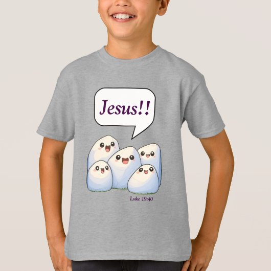 Rocks roepen zijn naam t-shirt (Voorkant)