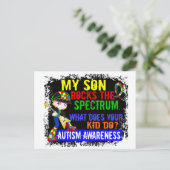 Rocks Spectrum Autism Son Briefkaart (Staand voorkant)