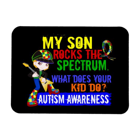 Rocks Spectrum Autisme Son Magneet (Horizontaal)