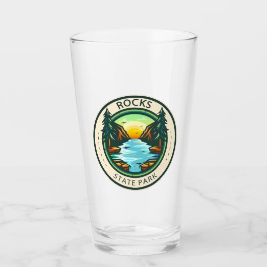 Rocks State Park Maryland Badge Glas (Voorkant)