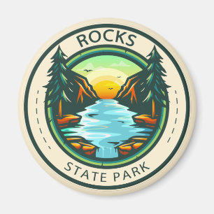 Rocks State Park Maryland Badge Magneet