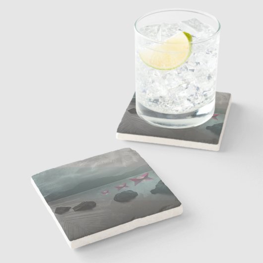 Rocks Stenen Onderzetter (Zijkant)