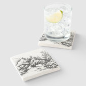 Rocks Stenen Onderzetter (Zijkant)