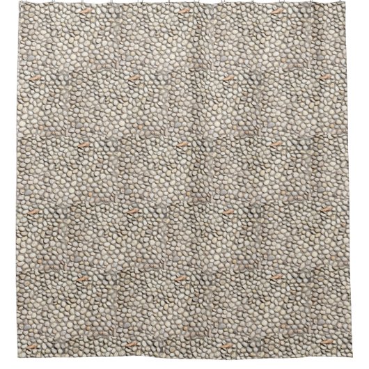 Rocks Stones Cobblestone Pathway Natuur Foto Douchegordijn (Voorkant)