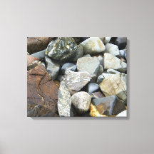 Rocks Stretched 20-inch x16-inch canvas afdrukken
