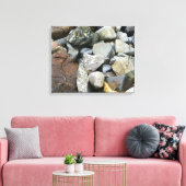 Rocks Stretched 20-inch x16-inch canvas afdrukken (Insitu (Woonkamer))