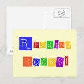 Rocks Tshirts en cadeaus lezen Briefkaart (Voorkant / Achterkant)