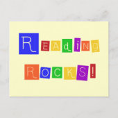 Rocks Tshirts en cadeaus lezen Briefkaart (Voorkant)