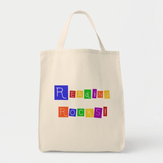 Rocks Tshirts en cadeaus lezen Tote Bag (Voorkant)