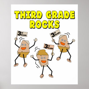 Rocks van de derde graad poster