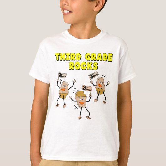 Rocks van de derde graad t-shirt (Voorkant)