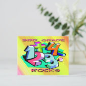 Rocks van de derde klasse - Nummers Briefkaart (Staand voorkant)