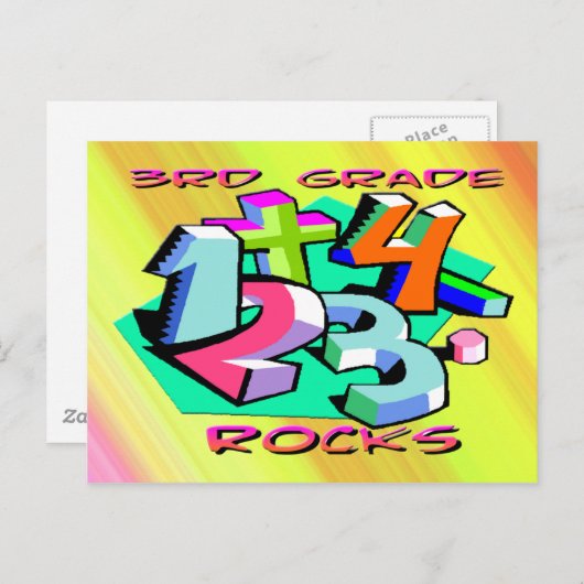 Rocks van de derde klasse - Nummers Briefkaart (Voorkant / Achterkant)